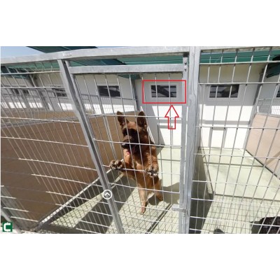 RESID-DOGS JANELA MONTADA DUPLO CRISTAL 1000X500 CM