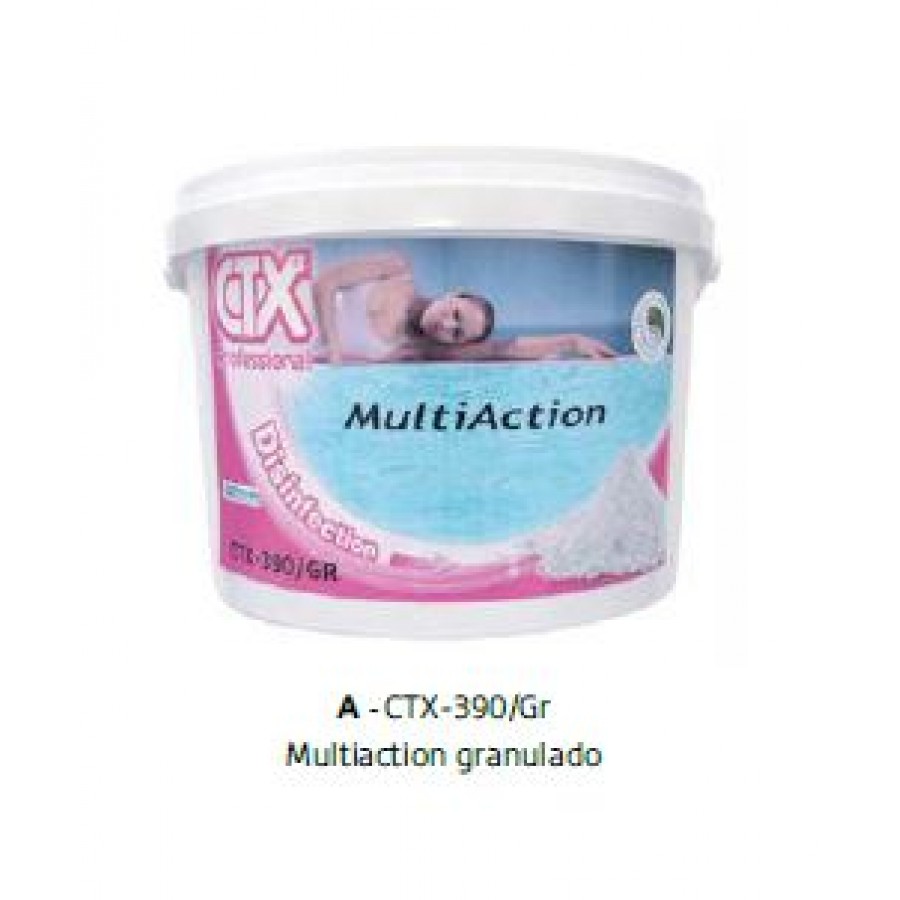 CTX CLORO MULTIAÇAO 390 GRANULADO - 5 KG CTX CLORO MULTIAÇAO 390 GRANULADO - 5 KG