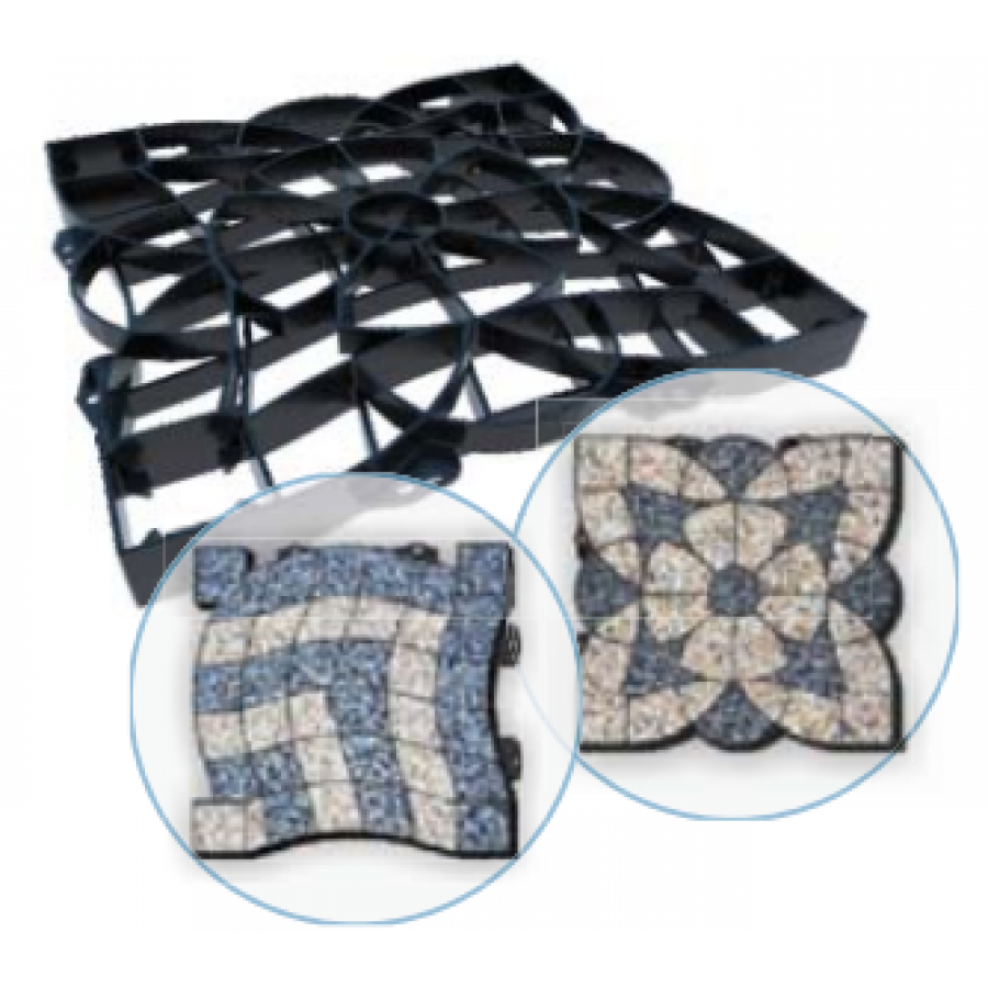 BOSK GEOGRELHA WAVE & FLOWER PRETO BOSK GEOGRELHA WAVE & FLOWER PRETO