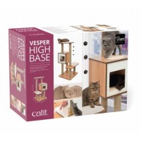 ARRANHADOR PARA GATOS CATIT VESPER HIGH BASE CARVALHO ARRANHADOR PARA GATOS CATIT VESPER HIGH BASE CARVALHO