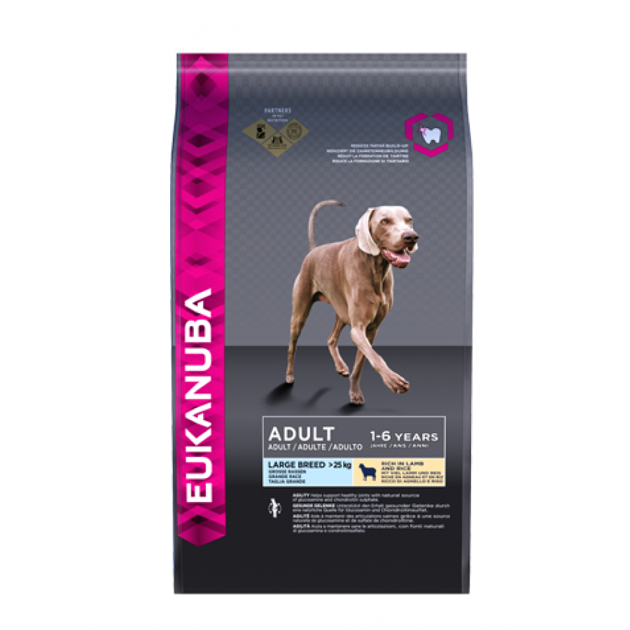 EUKANUBA CAO ADULTO LAMB RICE RAÇAS GRANDES 12 KG