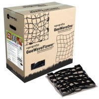 PACK DE 6 GEOGRELHAS WAVE & FLOWER PRETA - PADRÃO ONDA C/BASE PACK DE 6 GEOGRELHAS WAVE & FLOWER PRETA - PADRÃO ONDA C/BASE
