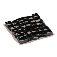 PACK DE 6 GEOGRELHAS WAVE & FLOWER PRETA - PADRÃO ONDA C/BASE PACK DE 6 GEOGRELHAS WAVE & FLOWER PRETA - PADRÃO ONDA C/BASE