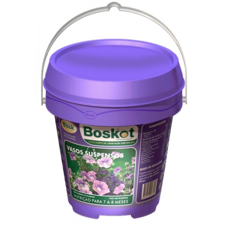 ADUBO BOSKOT VASOS SUSPENSOS - 1KG ADUBO BOSKOT VASOS SUSPENSOS - 1KG