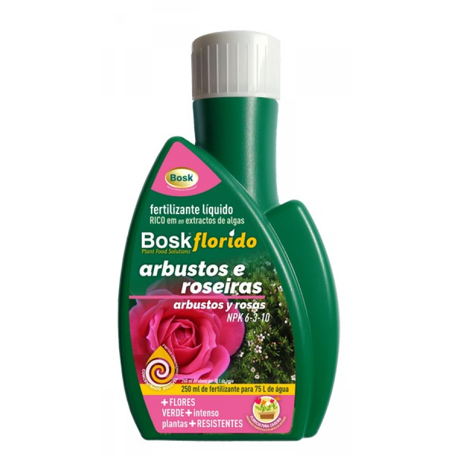 ADUBO BOSKFLORIDO ROSEIRAS/ARBUSTO-250 ML ADUBO BOSKFLORIDO ROSEIRAS/ARBUSTO-250 ML