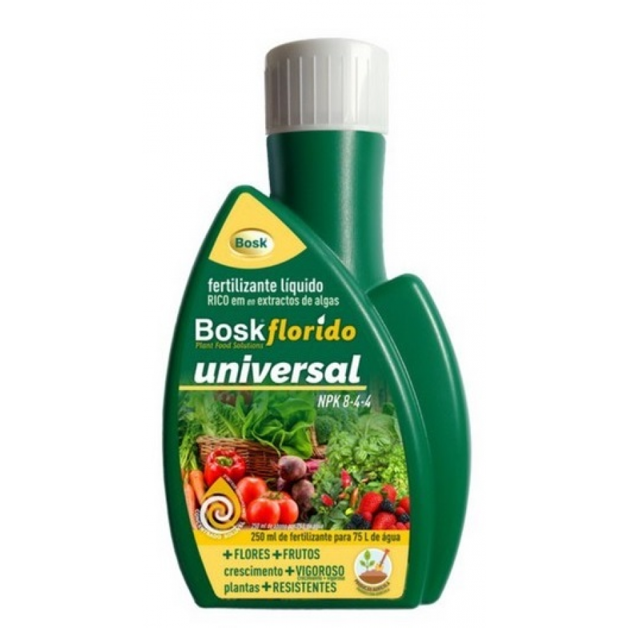 ADUBO BOSKFLORIDO UNIVERSAL LIQUI.-250 ML ADUBO BOSKFLORIDO UNIVERSAL LIQUI.-250 ML