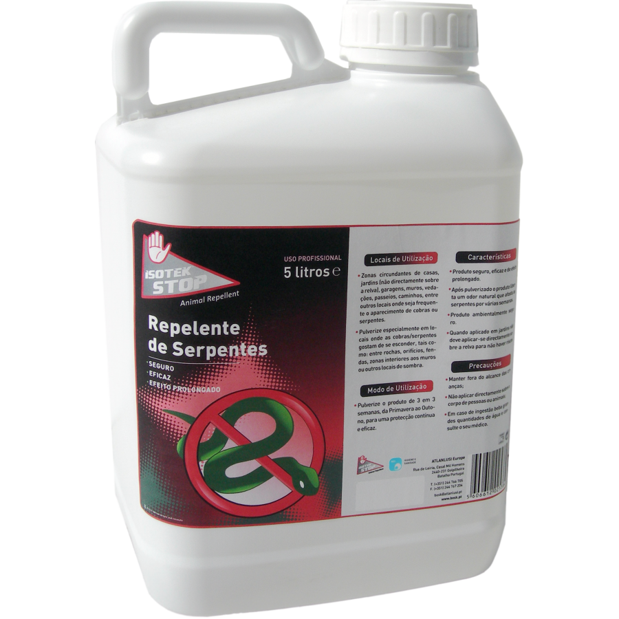 ISOTEK STOP -REPELENTE PARA SERPENTES -5 LITROS ISOTEK STOP -REPELENTE PARA SERPENTES -5 LITROS