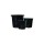 VASO PLASTICO PRETO - 13CM