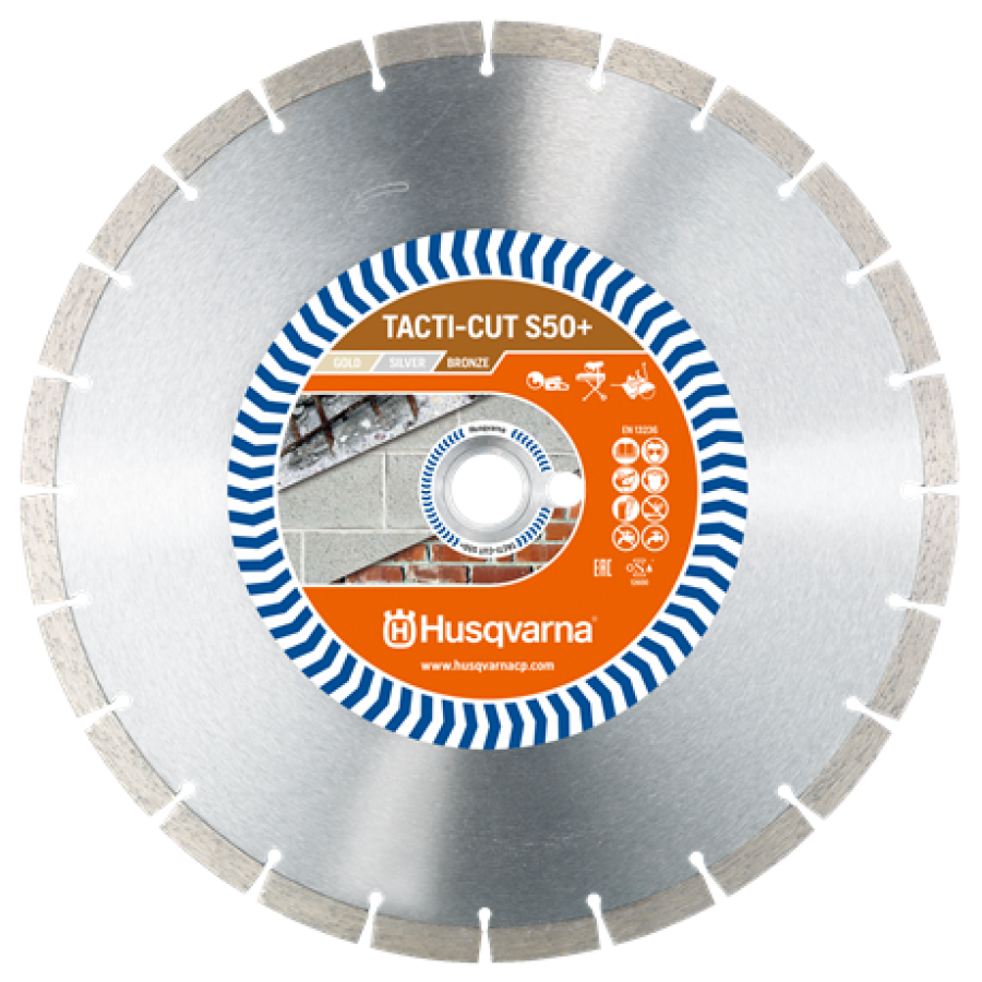 HUSQVARNA DISCO DE DIAMANTE TACTI CUT S50+ 300 MM HUSQVARNA DISCO DE DIAMANTE TACTI CUT S50+ 300 MM