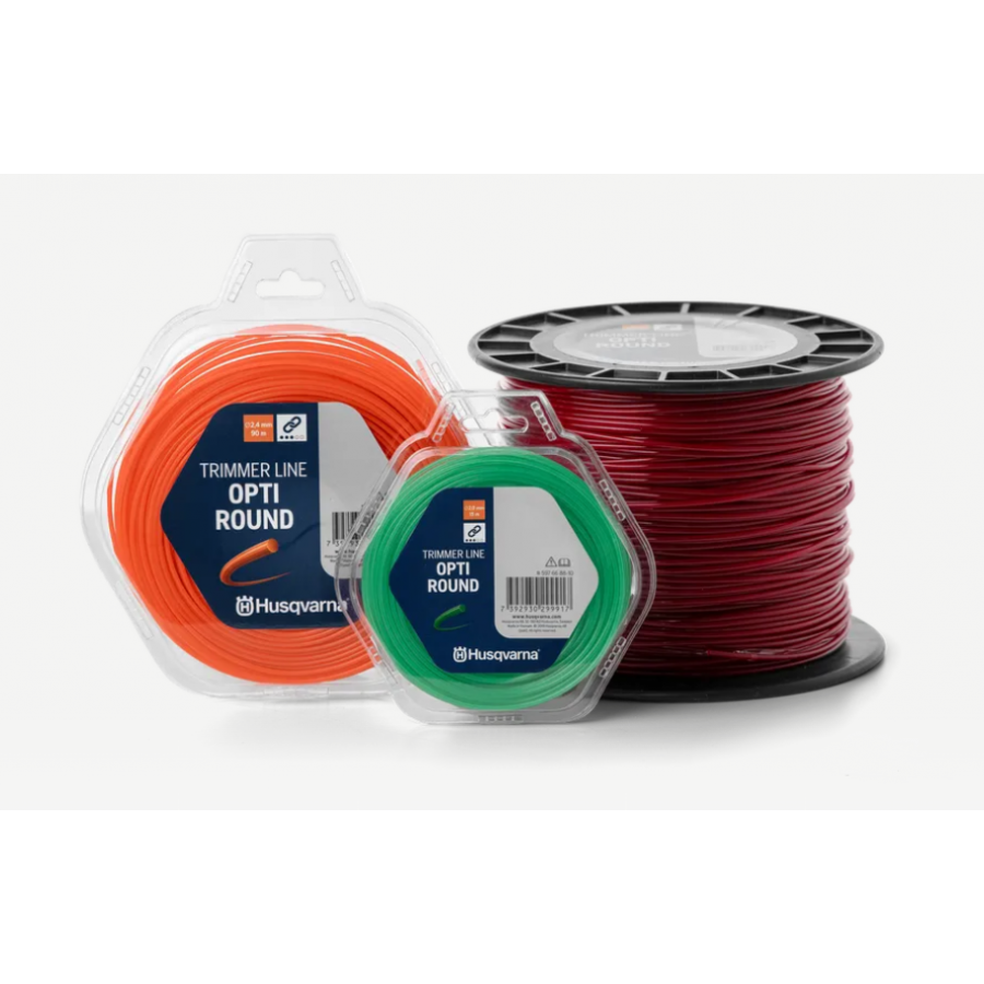 HUSQVARNA FIO NYLON OPTI ROUND 2.4X15 MT HUSQVARNA FIO NYLON OPTI ROUND 2.4X15 MT