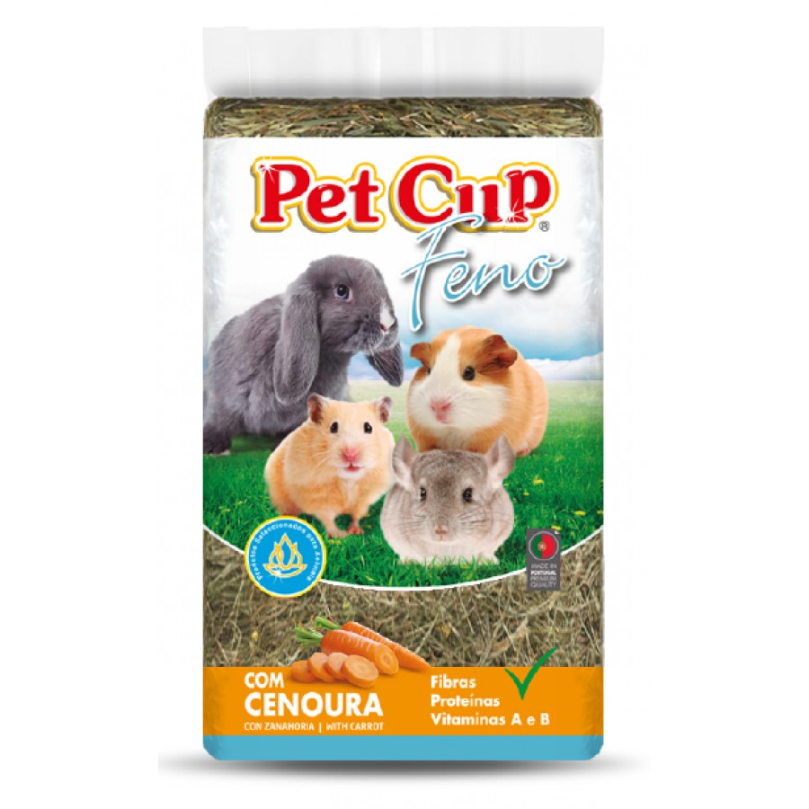 PETCUP FENO C/CENOURA P/ROEDORES - 500 GR PETCUP FENO C/CENOURA P/ROEDORES - 500 GR
