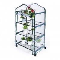 MINI ESTUFA COM 3 PRATELEIRAS E RODAS – 70x50x130cm MINI ESTUFA COM 3 PRATELEIRAS E RODAS – 70x50x130cm