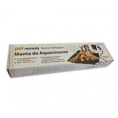MANTA AQUECIMENTO PET REMEDY 42 x 38 CM