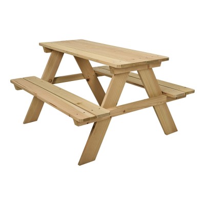 MESA DE PICNIQUE EM MADEIRA PARA CRIANÇAS 79X89X50CM