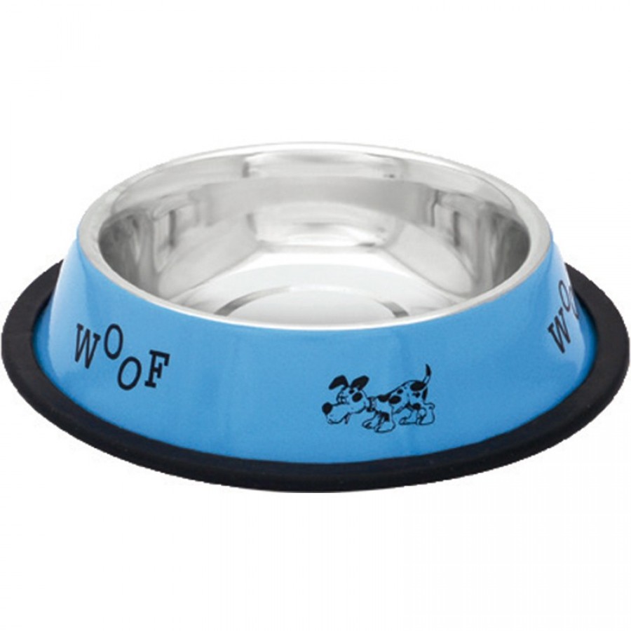COMEDOURO XL AÇO INOXIDAVEL AZUL / IMAGEM 2700ML COMEDOURO XL AÇO INOXIDAVEL AZUL / IMAGEM 2700ML