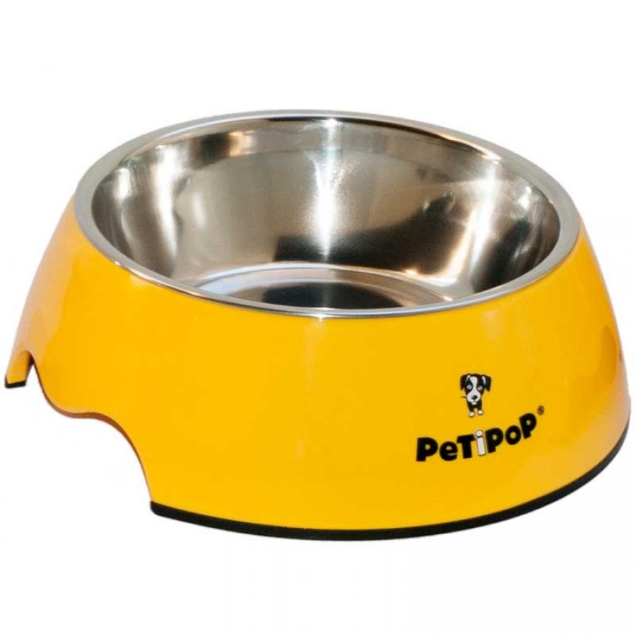 COMEDOURO M MELAMINA AMARELO 350ML COMEDOURO M MELAMINA AMARELO 350ML