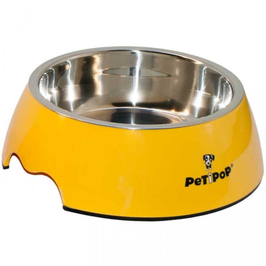 COMEDOURO L MELAMINA AMARELO 700ML