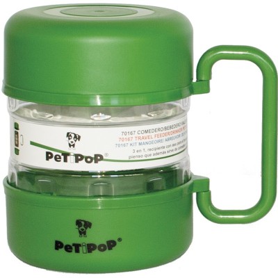 COMEDOURO DE VIAGEM PINTADO VERDE 1500ML