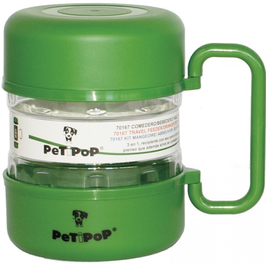 COMEDOURO DE VIAGEM PINTADO VERDE 1500ML COMEDOURO DE VIAGEM PINTADO VERDE 1500ML