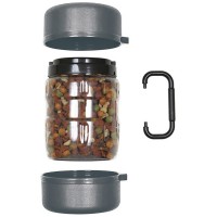 COMEDOURO DE VIAGEM PINTADO PRETO 1500ML COMEDOURO DE VIAGEM PINTADO PRETO 1500ML