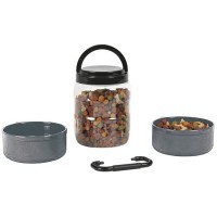 COMEDOURO DE VIAGEM PINTADO PRETO 1500ML COMEDOURO DE VIAGEM PINTADO PRETO 1500ML