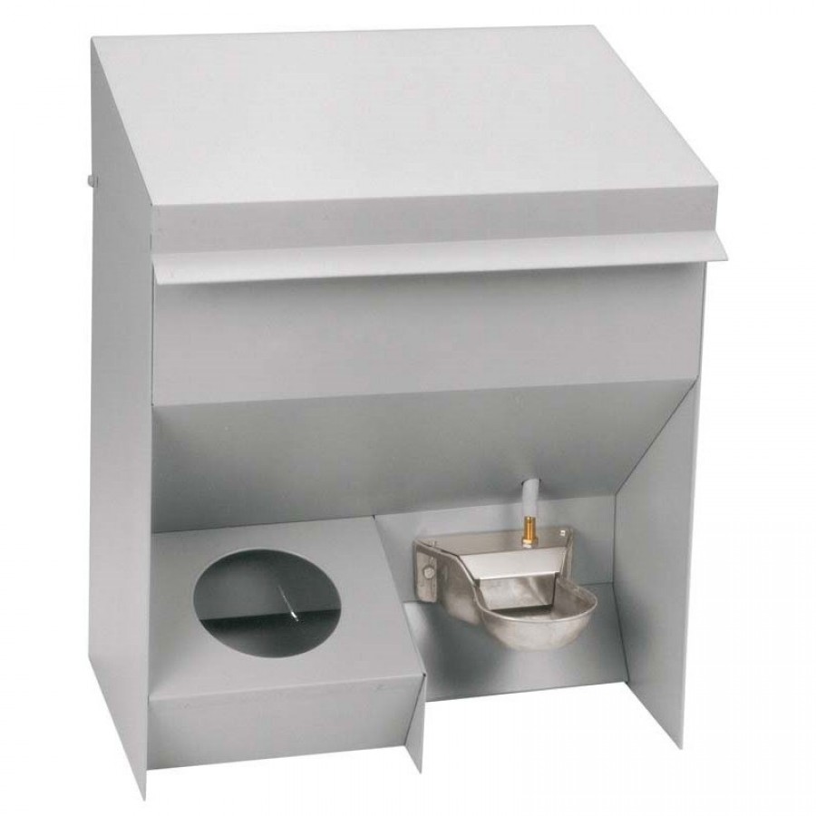 COMEDOURO/BEBEDOURO AUTOMATICO CAES CHAPA GALVANIZADA