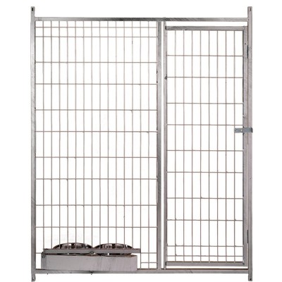 FRENTE DE BOXES REDE 5X10 C/PORTA C/2 COMEDOUROS -2MT