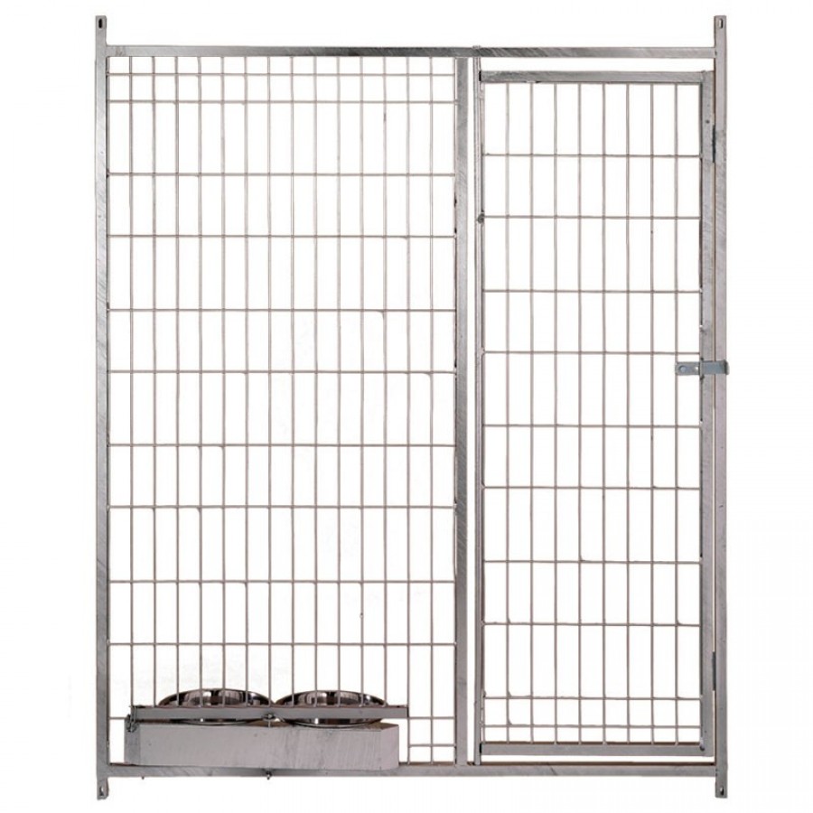 FRENTE DE BOXES REDE 5X10 C/PORTA C/2 COMEDOUROS -1,5MT