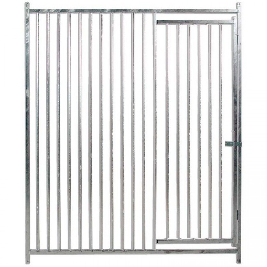 FRENTE DE BOXES BARRAS 5CM C/PORTA - 1,5MT FRENTE DE BOXES BARRAS 5CM C/PORTA - 1,5MT