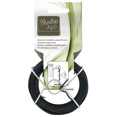 ARAME METALICO PLASTIFICADO VERDE, Ø1 mm x 50 m