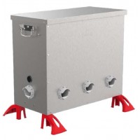 COMEDOURO METÁLICO COM 8 BOCAIS ANTI-DESPERDÍCIO PARA PERDIZES 40KG COMEDOURO METÁLICO COM 8 BOCAIS ANTI-DESPERDÍCIO PARA PERDIZES 40KG
