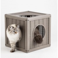 CASINHA PARA GATOS QUBLO MODULAR CASTANHA CASINHA PARA GATOS QUBLO MODULAR CASTANHA