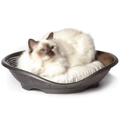 CAMA PASHA COM ALMOFADA CINZA