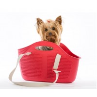 BOLSA DE TRANSPORTE MIA PET VERMELHA BOLSA DE TRANSPORTE MIA PET VERMELHA