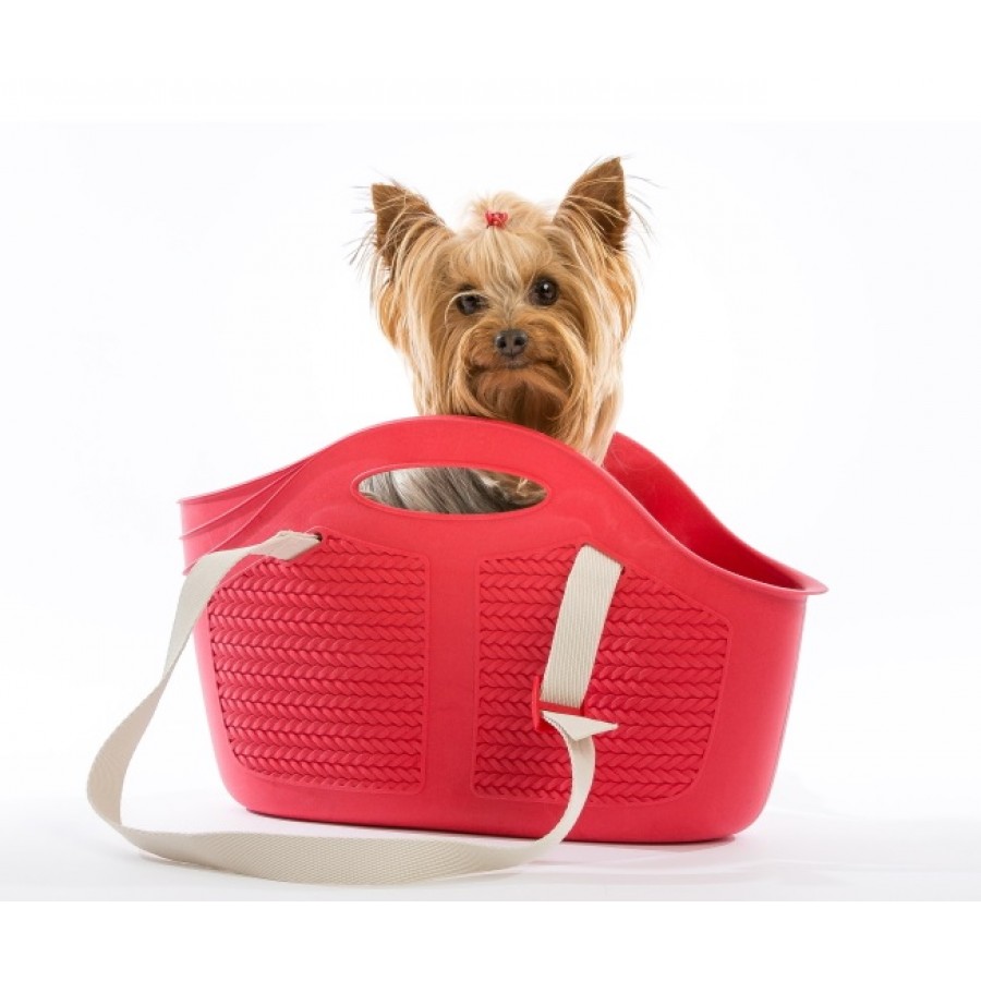 BOLSA DE TRANSPORTE MIA PET VERMELHA BOLSA DE TRANSPORTE MIA PET VERMELHA