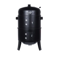 CHURRASQUEIRA TIPO BARRIL ESPECIAL DEFUMADO COR PRETO