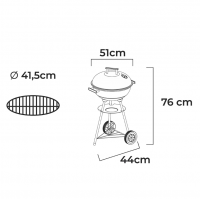CHURRASQUEIRA A CARVÃO 3 PERNAS COM TAMPA E RODAS, PRETA Ø51CMX 76CM CHURRASQUEIRA A CARVÃO 3 PERNAS COM TAMPA E RODAS, PRETA Ø51CMX 76CM