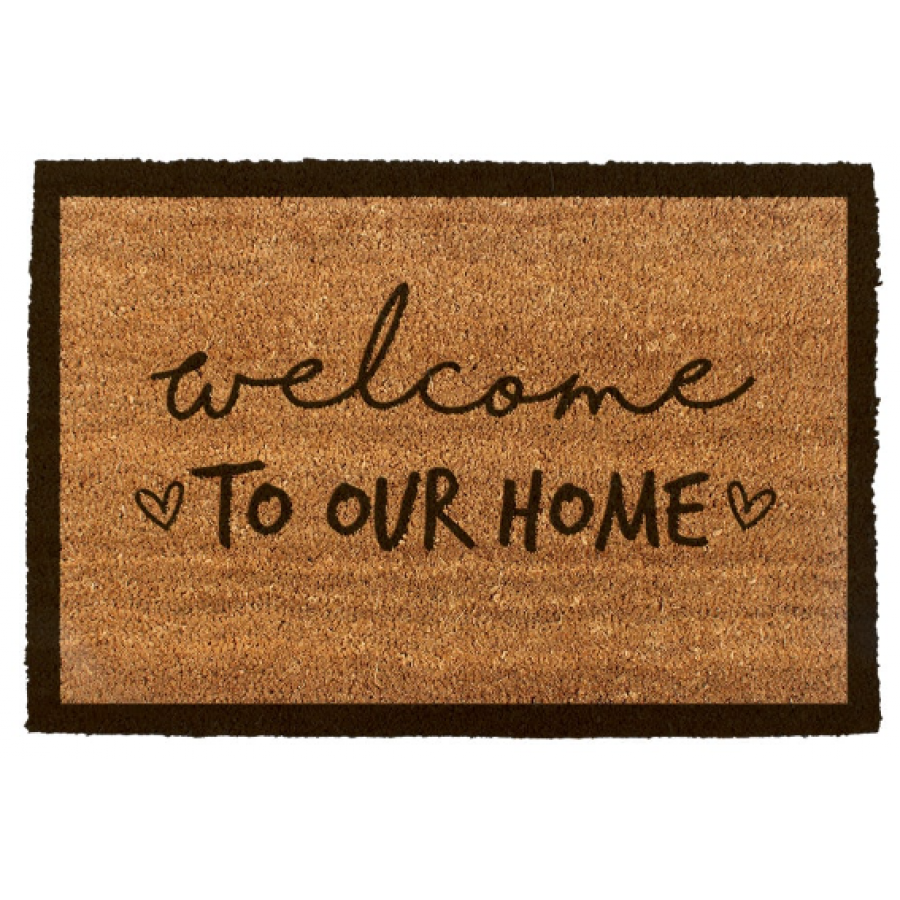 TAPETE WELCOME TO OUR HOME EDM 60X40CM