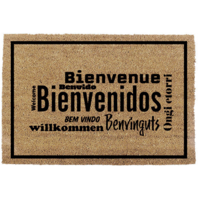 TAPETE BEM VINDOS IDIOMAS EDM  60X40CM