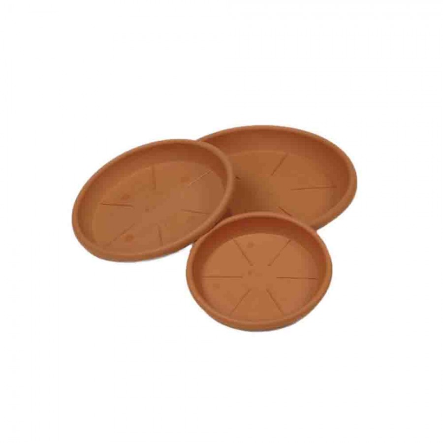 PRATO DE INJEÇÃO DE COR TERRACOTA - 34CM PRATO DE INJEÇÃO DE COR TERRACOTA - 34CM