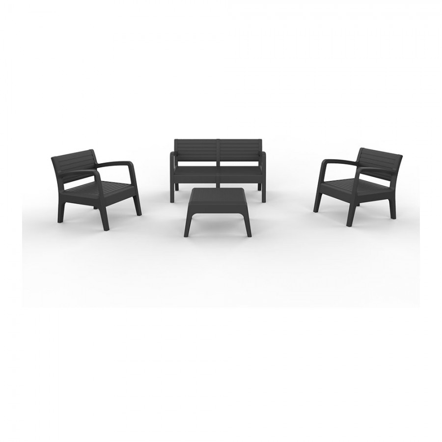 CONJUNTO JARDIM/TERRAÇO MIAMI DE 2 POLTRONAS+1 SOFÁ+1 MESA DE CENTRO CONJUNTO JARDIM/TERRAÇO MIAMI DE 2 POLTRONAS+1 SOFÁ+1 MESA DE CENTRO