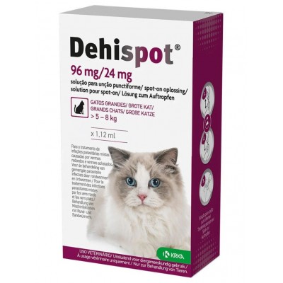 DEHISPOT 96MG /24MG P/ GATOS GRD. 5 - 8KG - 1 PIP