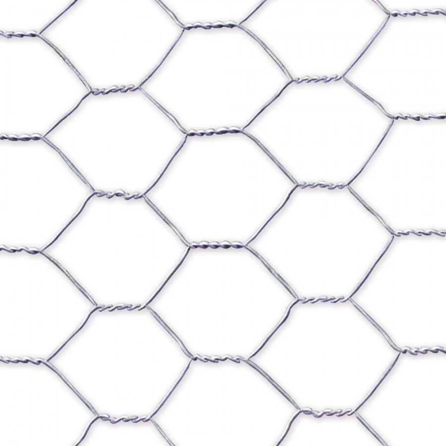 REDE METÁLICA DE TRIPLE TORSÃO GALVANIZADA: 19x0,7mm - ROLO 0.5 X 10MT
