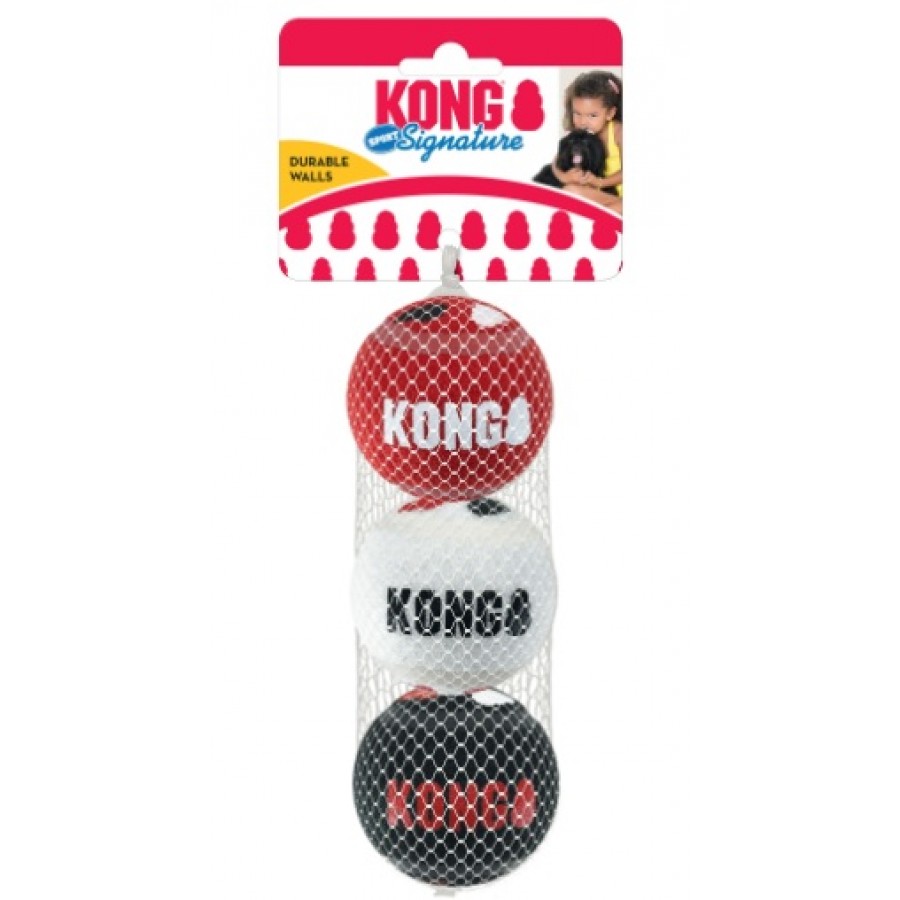 KONG BRINQUEDO PARA CÃES SIGNATURE SPORT BALL PACK 3 (M) KONG BRINQUEDO PARA CÃES SIGNATURE SPORT BALL PACK 3 (M)