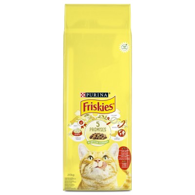 FRISKIES GATO ADULTO VACA E FRANGO  - SC 20 KG