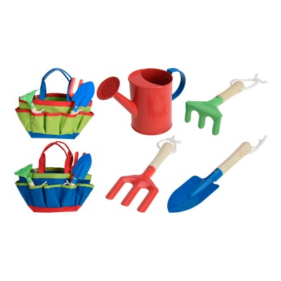 CONJUNTO DE JARDINAGEM PARA CRIANÇAS-KIT 5 FERRAMENTAS