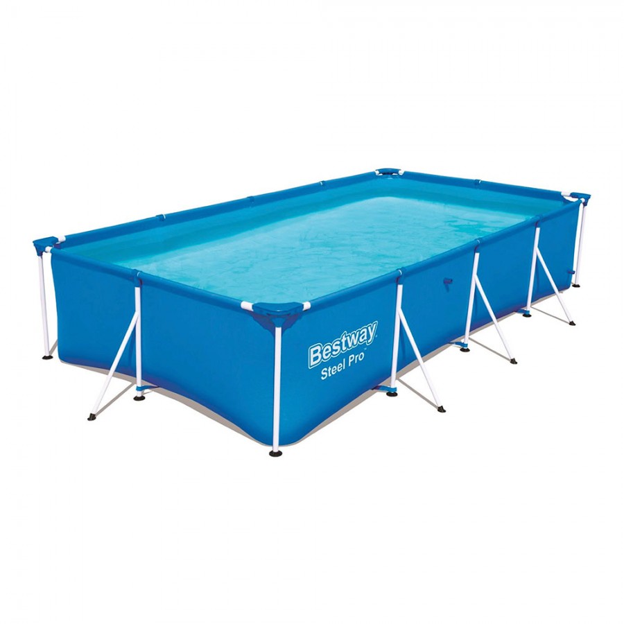 PISCINA QUADRADA 400x211x81cm PVC 56405CB PISCINA QUADRADA 400x211x81cm PVC 56405CB