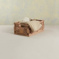 CAIXA DE ARRUMAÇÃO DOBRÁVEL 50x33x25cm -AREIA NATURAL<br> CAIXA DE ARRUMAÇÃO DOBRÁVEL 50x33x25cm -AREIA NATURAL<br>