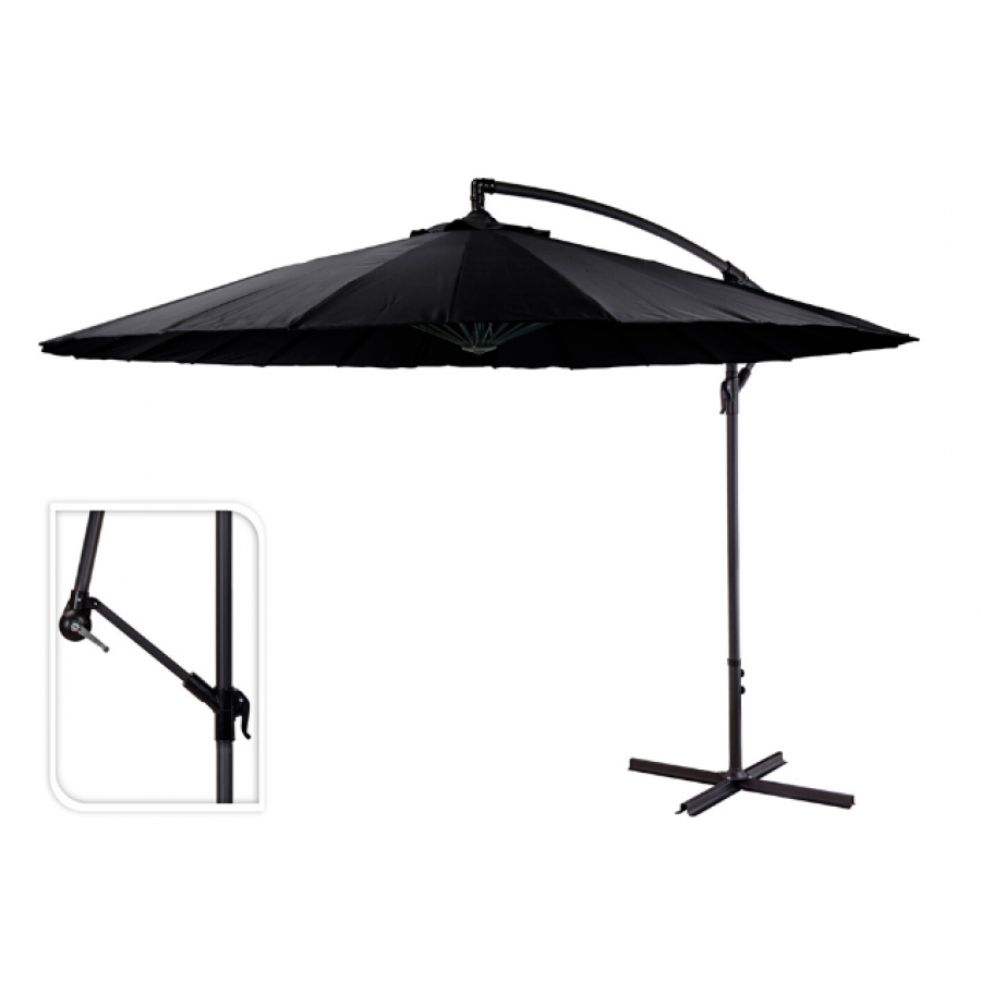 GUARDA SOL EXCENTRICO PRETO 3M