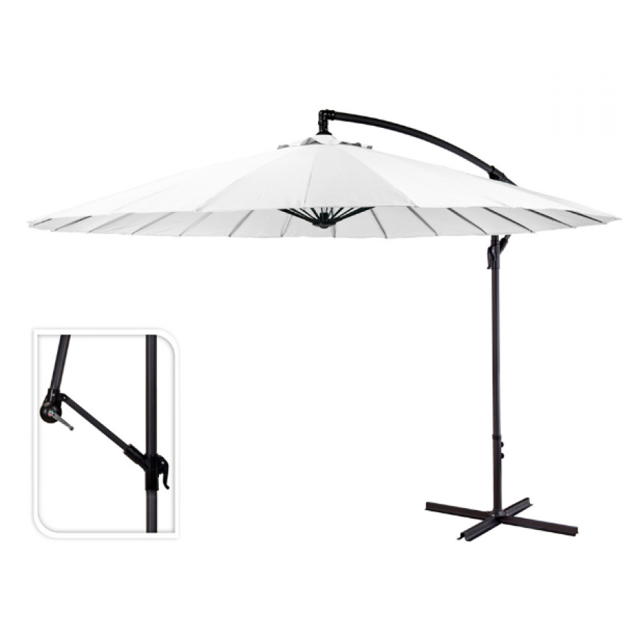 GUARDA SOL EXCENTRICO BRANCO 3M